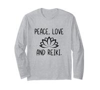 Lotus Peace Love Reik Lotus Zen Meditation Manche Longue