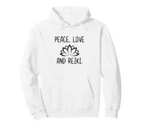 Lotus Peace Love Reik Lotus Zen Meditation Sweat à Capuche