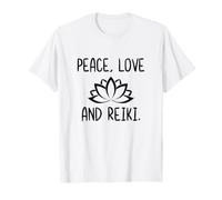 Lotus Peace Love Reik Lotus Zen Meditation T-Shirt