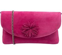 Lotus Pink Clutch Bag with Chain