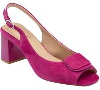Lotus Pink Peep Toe Court Sandals