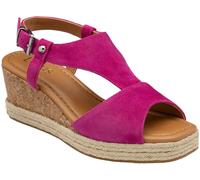Lotus Pink Wedge Espadrille Sandals