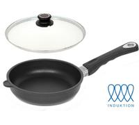 LOTUS POÊLE EN FUSION Poêle plate Ø 26cm INDUCTION L 20cm H 5,1cm + couvercle