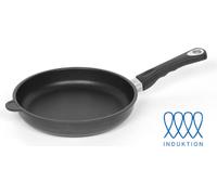 LOTUS POÊLE PLATE EN FUSION Ø26cm INDUCTION L20,5cm H5,1cm Poignée amovible + Couvercle