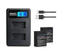 LOTUS POWER Batteries AHDBT-302 avec Chargeur Intelligent AHDBT 301/201 pour GoPro HERO3/HERO3+ Black/Silver/White (1 Chargeur et 2 Batteries)