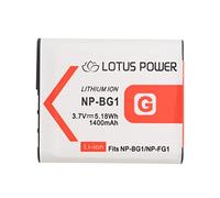 LOTUS POWER NPBG1 NP-BG1 Batterie 1400mAh 3,7V Haute Capacité, Batterie de Remplacement NPFG1 NP FG1 pour Caméra Sony Cyber-Shot DSC-W35 / DSC-N1 / DSC-T100 / DSC-HX30V / DSC-HX9V / DSC-WX10