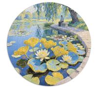 Lotus Puzzle 1000 Pièces Cadeau Unique Dot Painted Color Painting Jeu Éducatif Défi Jouet À De Qualité Supérieure Peinture Art pour Adultes Et Enfants À Partir De 14 Ans 1000pcs (67.5x67.5cm)