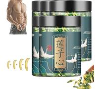 Lotus Seed Core Tea for Men, Lotus Seeds Core Tea, Men's Conditioning Tea, Liver and Kidney Care Tea, Men's Essentials Pure Chinese Herbal Tea. (5pcs)