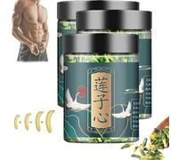 Lotus Seed Core Tea for Men, Lotus Seeds Core Tea, Men's Conditioning Tea, Liver and Kidney Care Tea, Men's Essentials Pure Chinese Herbal Tea. (3pcs)