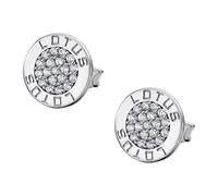 Lotus Silver Boucles d’Oreilles en Zirconium 925 Argent Cercle LP1252-4-6