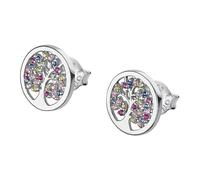 Lotus Silver Boucles d’Oreilles Puces LP1890-4-1 Arbre de Vie Zirconia 925
