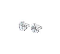 Lotus Silver Boucles d'oreilles ARGENT LP1821-4/1 Boucles d'oreilles Arbre de vie cercle JLP1821-4-1