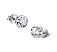 Lotus Silver Boucles Doreilles Clous Zircone Femme Argent Vrai 925 Jlp1272-4-1
