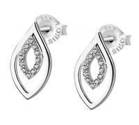 Lotus Silver Boucles d'oreilles en argent 925 LP1836-4/1 Boucles d'oreilles feuille JLP1836-4-1