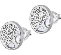 LOTUS Silver Boucles d'oreilles Femme Arbre de vie 925 Boucles d'oreilles en argent sterling LP1678-4/1 Bijoux de marque de haute qualité idéal comme idée de cadeau pour un anniversaire de mariage Emb