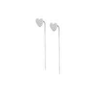 LOTUS SILVER Boucles d'oreilles LP3744-4/1 Pure Essential Argent Cœur Zircones serties Femme, Argent, Zircone cubique