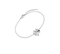 LOTUS SILVER Bracelet Femme Argent 925 LP3108-2/1 Trèfle 4 Feuilles Porte-Bonheur - Bracelet Finition Polie et Raffinée - Idéal comme Cadeau d’Anniversaire