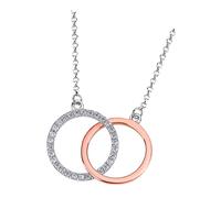 Lotus Silver Collier 925 Argent Zirkonia Cercles Connectés LP1955-1-1
