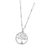 Lotus Silver Collier Dame Arbre De Vie Zirkonia 925 Argent Sterling