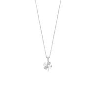 LOTUS SILVER Collier Femme en Argent Sterling 925 - Pendentif Trèfle à 4 Feuilles - Finition Raffinée LP3108-1/1 - Porte-Bonheur - Idée Cadeau Anniversaire, Saint-Valentin, Fête des Mères et Plus
