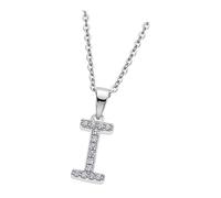 Lotus Silver Collier Lettre I Zirkonia 925 Argent LP1958-1-I
