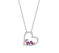 LOTUS SILVER Collier LP3914-1/1 couleurs argent cœur 42 mm femme