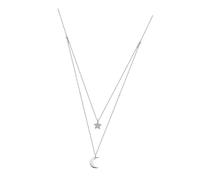 Lotus Silver Collier Lune et Étoile LP1680-1/4 Zirconium Argent 925