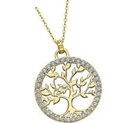 Lotus Silver Collier Zirconia LP1746-1/2 925 Argent Arbre de vie D2JLP1746-1-2