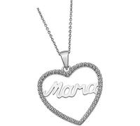 Lotus Silver Collier Zirconia LP1813-1/1 925 Argent Maman Cœur D2JLP1813-1-1