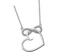 Lotus Silver Collier Zirconia LP1819-1/1 925 Argent Infini Cœur D2JLP1819-1-1