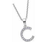 Lotus Silver Collier Zirconia LP1958-1/C 925 Argent Lettre C D2JLP1958-1-C