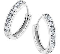 Lotus Silver Créoles en argent 925 Boucles d'oreilles Lotus Silver Trendy Femmes JLP3396-4-2