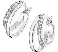 Lotus Silver Créoles en argent 925 Boucles d'oreilles Lotus Silver Trendy Femmes JLP3511-4-1