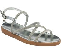 Lotus Silver Diamante Wedge Sandals