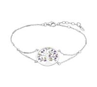 LOTUS SILVER Femme Argent Asscher Oxyde de Zirconium Bracelet