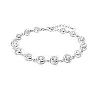 LOTUS SILVER Femme Argent Asscher Zircone bleue Bracelet
