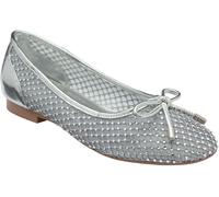 Lotus Silver Flat Ballerinas Shoes Silver EU 39 (UK 6)