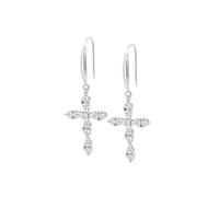 Lotus Silver PENDIENTE SRA.Cruz.CZ.Blanc