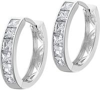 LOTUS Silver Zirconia Créoles Femmes 925 Boucles d'oreilles en argent sterling LP1936-4/1 Bijoux de marque de haute qualité idéal comme idée de cadeau pour un anniversaire de mariage Emballage d'origi