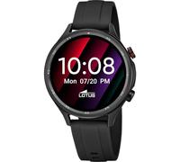 LOTUS Smartwatch Homme Femme - Montre Connectée Unisexe Bracelet Silicone Noir - Étanche IP65 - Commande Vocale IA, Musique, Podomètre, Calories, Suivi du Sommeil 50205/1 Naya Lite - Smartime 2nd Gen