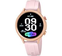LOTUS Smartwatch Homme Femme - Montre Connectée Unisexe Bracelet Silicone Rose - Étanche IP65 - Commande Vocale IA, Musique, Podomètre, Calories, Suivi du Sommeil 50204/1 Naya Lite - Smartime 2nd Gen