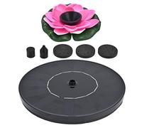 Lotus Solar Fountain Water Pump, Floating ni Solar Powered Water Fountain with 4 Spray Styles, Solar Powered Fountain Pump for Birdbaths Garden Pond Pool Outdoor, No Battery Requir (Lotus 2)