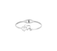LOTUS STYLE Bracelet Femme Acier Inoxydable LS1792-2/1 Cœur - Bracelet Sophistiqué Finition Polie et Raffinée 6,1 cm - Idéal comme Cadeau Anniversaire - Occasions Spéciales