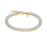 LOTUS STYLE Bracelet Femme Acier Inoxydable LS2340-2/2 - Bracelet Sophistiqué Poli et Finition Raffinée - Bracelet Doré 20,2 cm - Cadeau Anniversaire - Occasions Spéciales