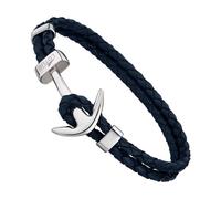 Lotus Style Bracelet Ancre Urbaine Bleu Ls1832-2/4 Bijoux Homme Cuir Jls1832-2-4