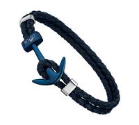 Lotus Style Bracelet Ancre Urbaine Bleu Ls1832-2/A Bijoux Homme Cuir Jls1832-2-A