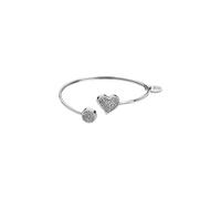 LOTUS STYLE Bracelet Femme Acier Inoxydable LS1850-2/1 Cœur - Bracelet Sophistiqué Finition Polie et Raffinée 6,1 cm - Idéal comme Cadeau Anniversaire - Occasions Spéciales
