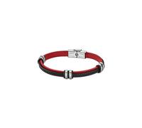 Lotus Bracelet homme LS1829-2/3 - cuir et acier Rouge/Noir 22 cm (sans pierre)
