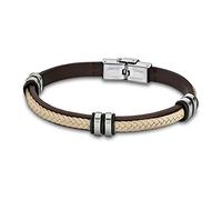 Bracelet en acier et cuir pour homme LS1829/2/6