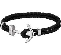 Lotus Style bracelet hommes ancre LS1832-2/1 cuir noir bijoux D2JLS1832-2-1